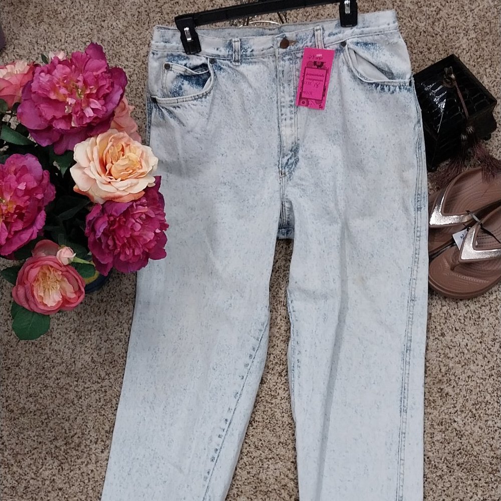 2326 Vintage Size 18 Congo Trader Stonewashed Den… - image 1